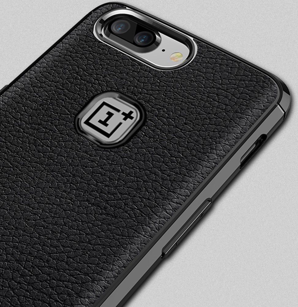 OnePlus 5T Rugged Armor Brushed TPU Hoesje Zwart afbeelding 4