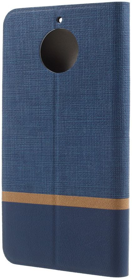 Motorola Moto G5S Linnen Portemonnee Hoesje Blauw afbeelding 6