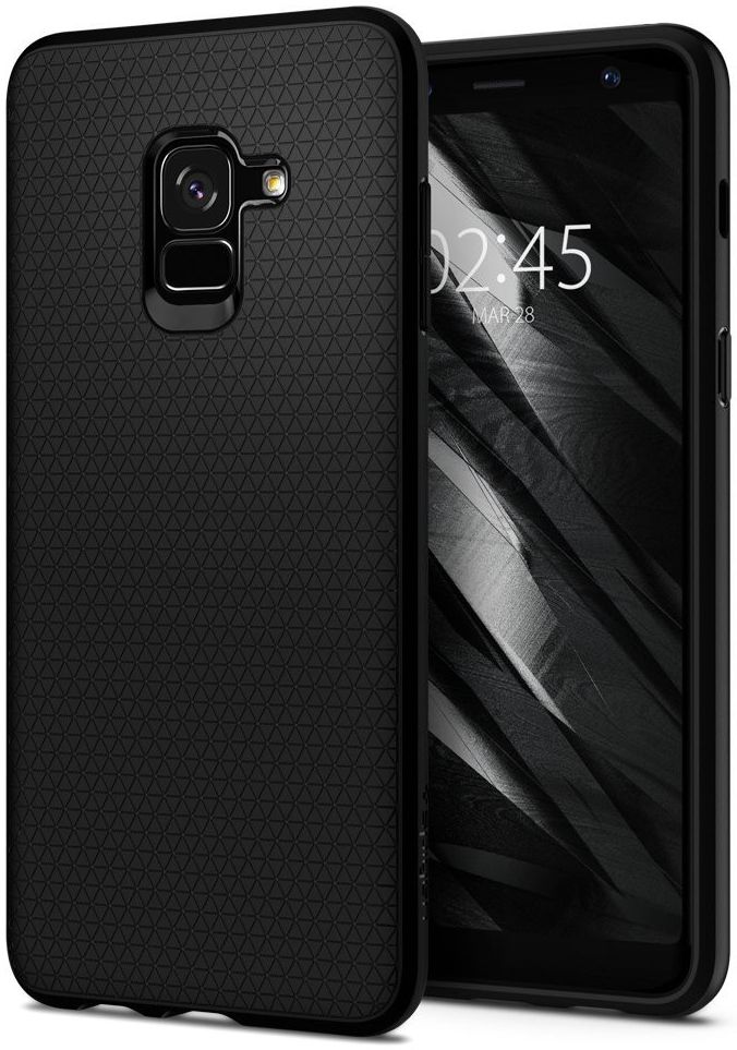 Spigen Liquid Air Samsung Galaxy A8 (2018) Zwart afbeelding 1