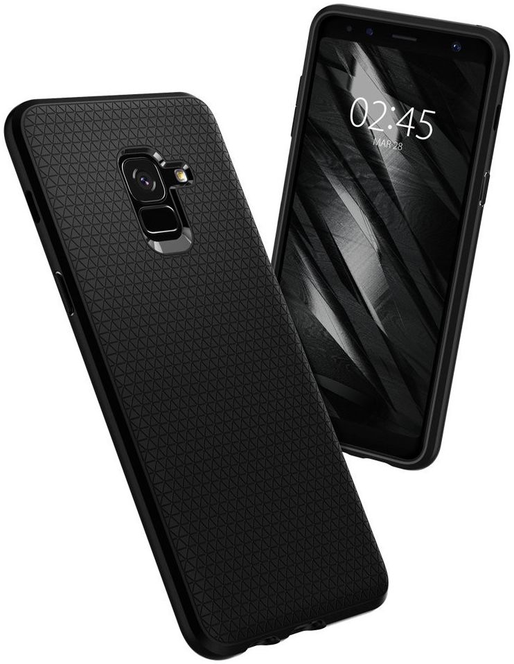 Spigen Liquid Air Samsung Galaxy A8 (2018) Zwart afbeelding 4