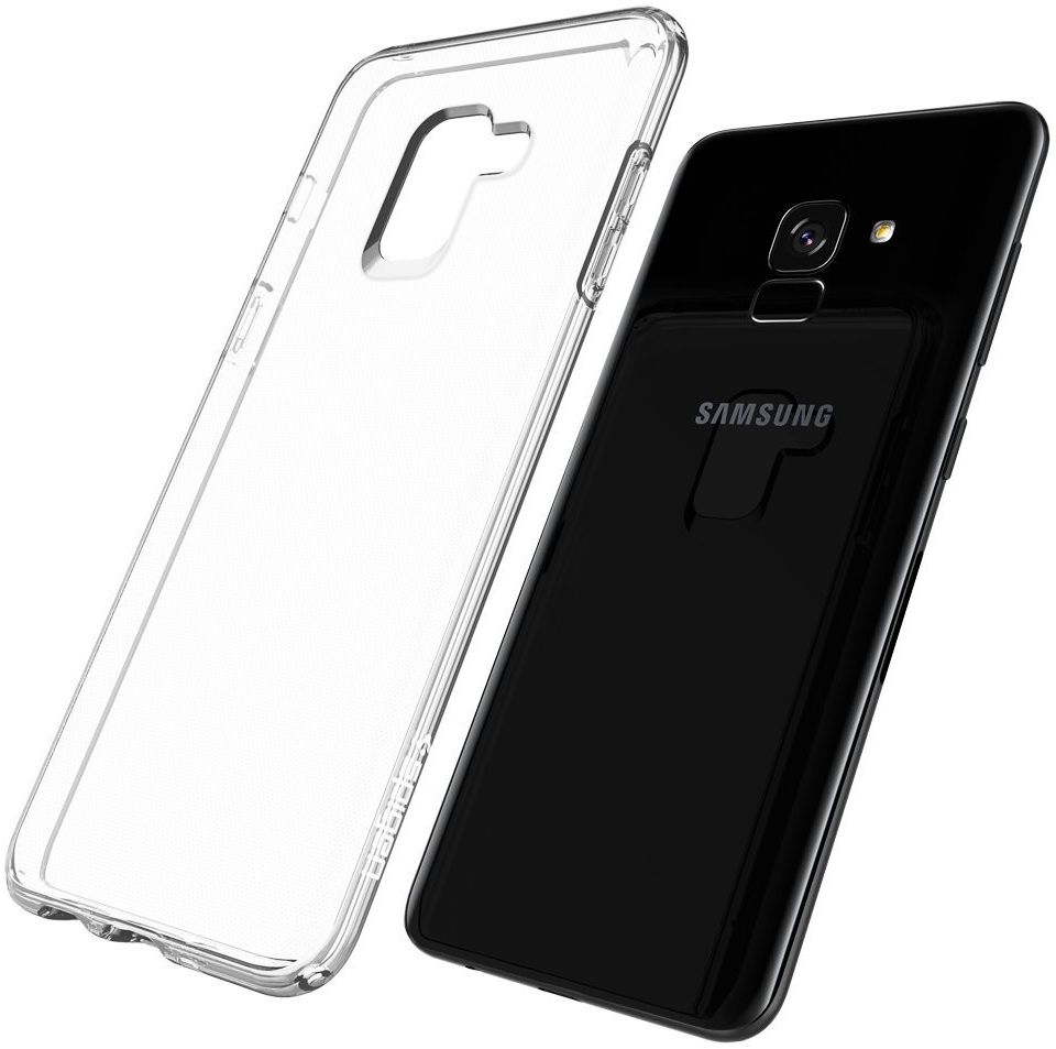 Spigen Liquid Crystal Samsung Galaxy A8 (2018) Hoesje Crystal Clear afbeelding 4