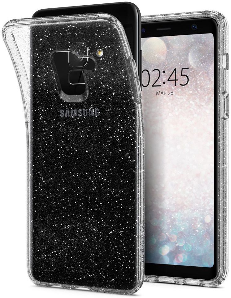 Spigen Liquid Crystal Glitter Samsung Galaxy A8 (2018) Hoesje Transpar afbeelding 11