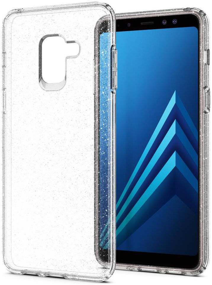 Spigen Liquid Crystal Glitter Samsung Galaxy A8 (2018) Hoesje Transpar afbeelding 2