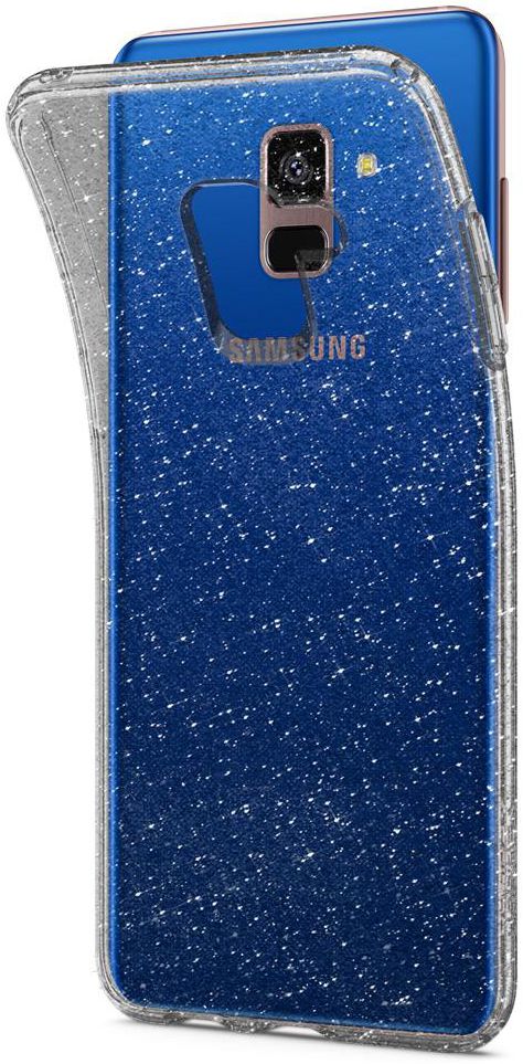 Spigen Liquid Crystal Glitter Samsung Galaxy A8 (2018) Hoesje Transpar afbeelding 3