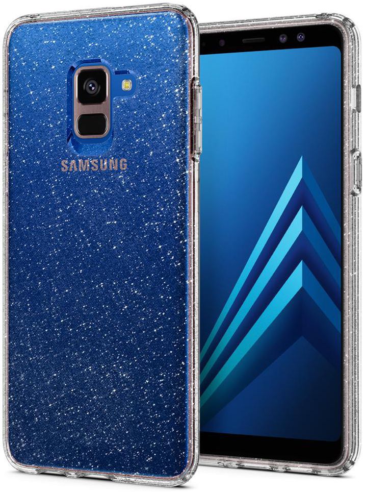 Spigen Liquid Crystal Glitter Samsung Galaxy A8 (2018) Hoesje Transpar afbeelding 6