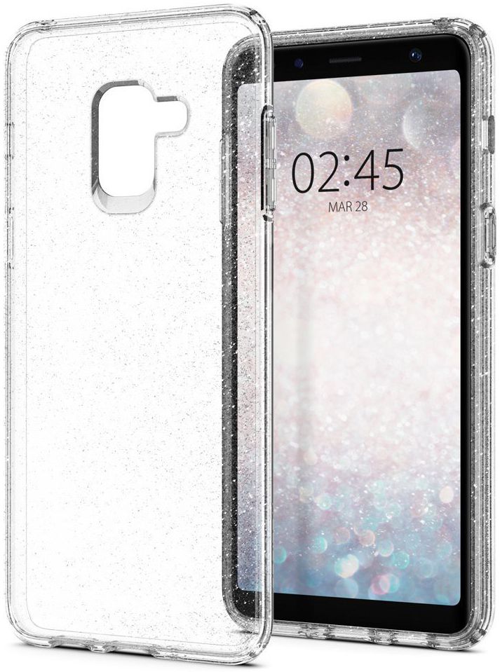 Spigen Liquid Crystal Glitter Samsung Galaxy A8 (2018) Hoesje Transpar afbeelding 12
