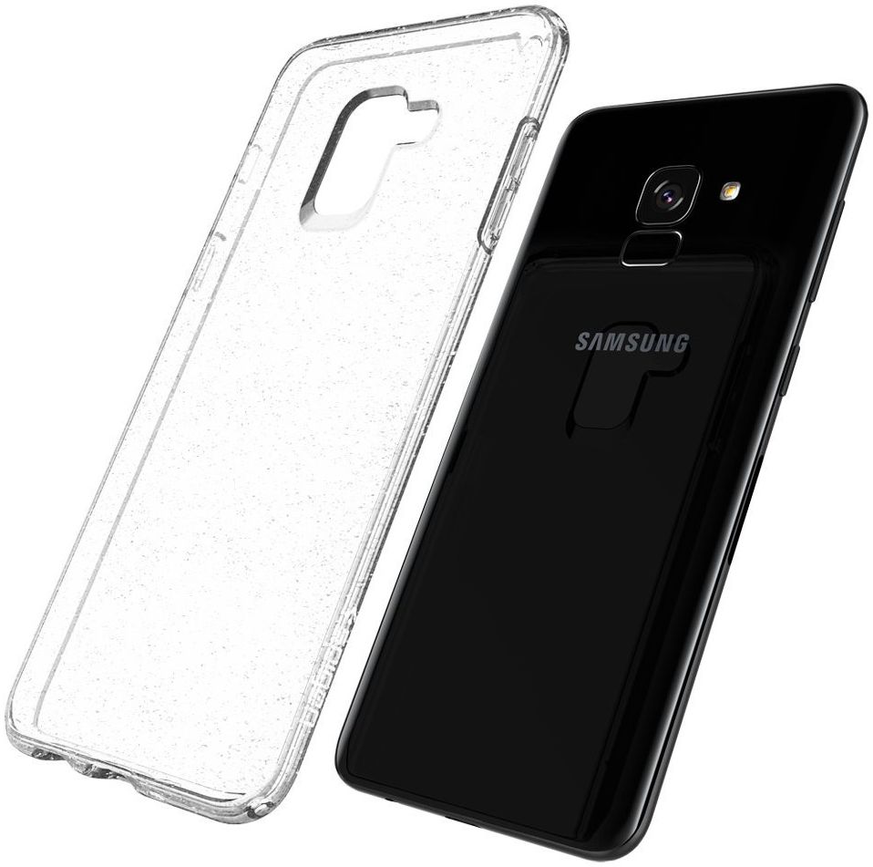 Spigen Liquid Crystal Glitter Samsung Galaxy A8 (2018) Hoesje Transpar afbeelding 14