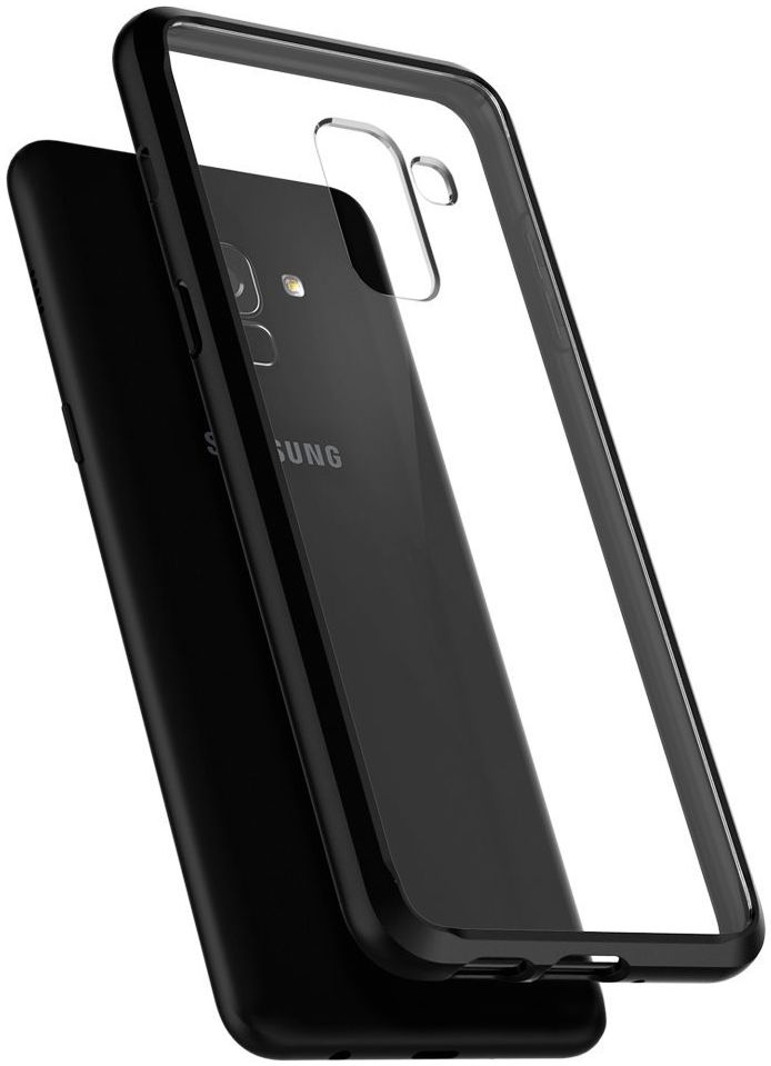 Spigen Ultra Hybrid Case Samsung Galaxy A8 (2018) Matte Black afbeelding 3