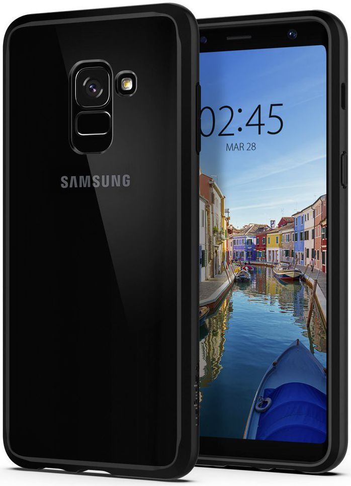 Spigen Ultra Hybrid Case Samsung Galaxy A8 (2018) Matte Black afbeelding 5