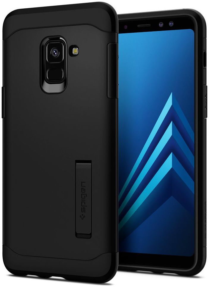 Spigen Slim Armor Hoesje Samsung Galaxy A8 (2018) Black afbeelding 1