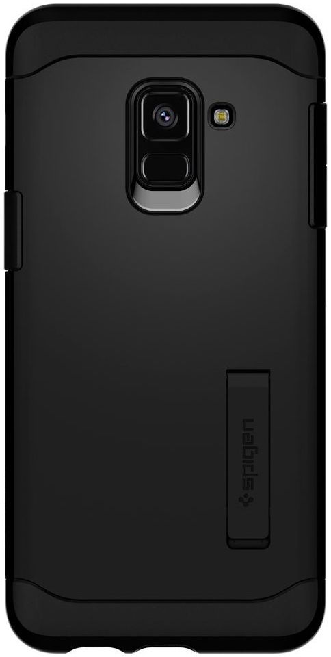 Spigen Slim Armor Hoesje Samsung Galaxy A8 (2018) Black afbeelding 2