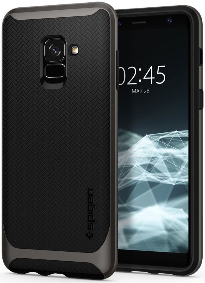Spigen Neo Hybrid Hoesje Galaxy A8 (2018) Gunmetal afbeelding 1