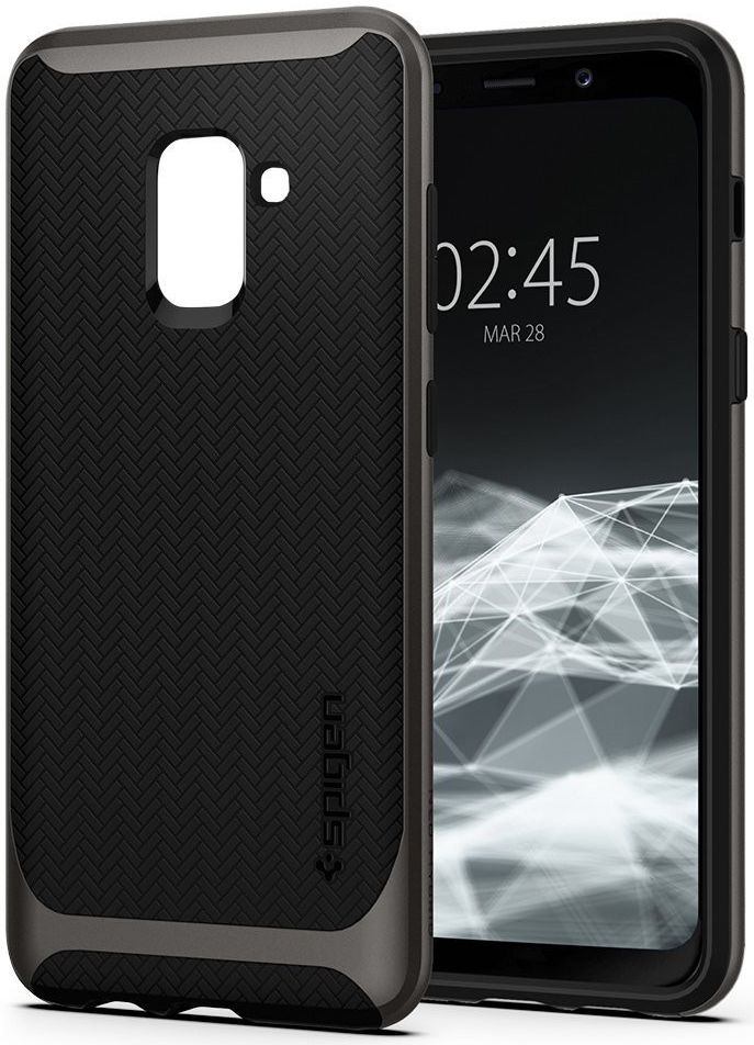 Spigen Neo Hybrid Hoesje Galaxy A8 (2018) Gunmetal afbeelding 3