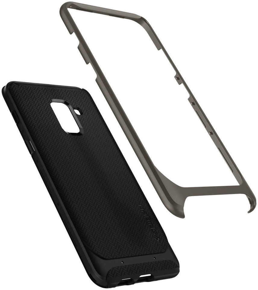 Spigen Neo Hybrid Hoesje Galaxy A8 (2018) Gunmetal afbeelding 5