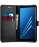 Spigen Wallet S Book Case Samsung Galaxy A8 (2018) Zwart