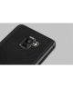 Samsung Galaxy A8 (2018) Hoesje met Kunstleer Coating Zwart