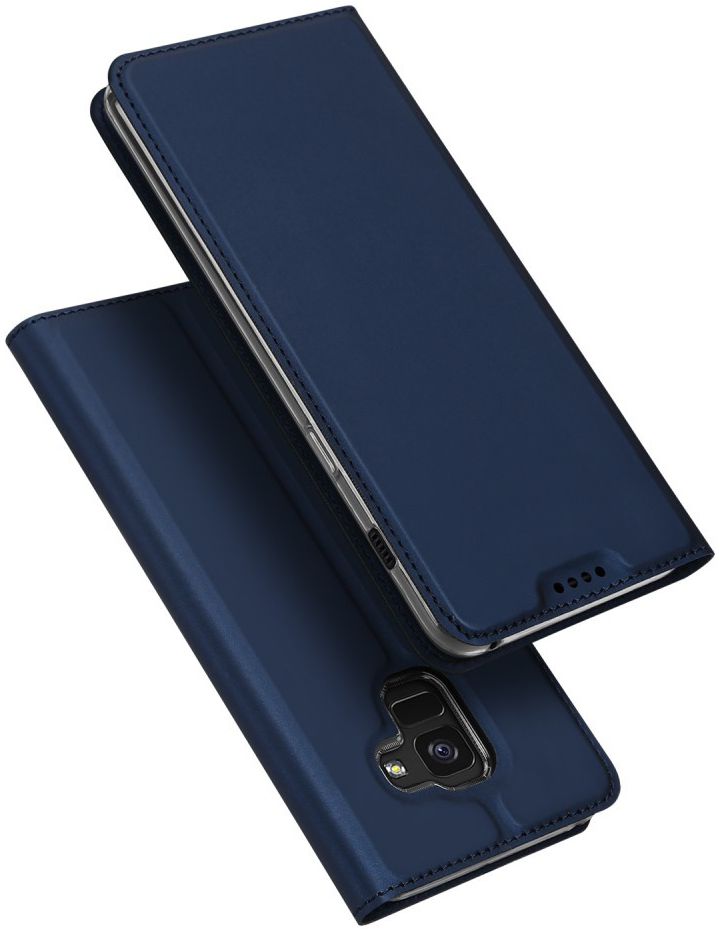 Dux Ducis Samsung Galaxy A8 (2018) Premium Bookcase Hoesje Blauw afbeelding 2
