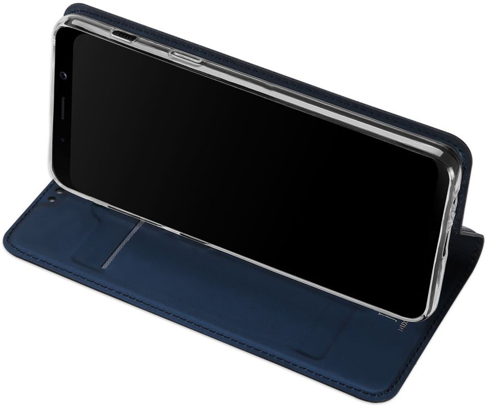 Dux Ducis Samsung Galaxy A8 (2018) Premium Bookcase Hoesje Blauw afbeelding 6