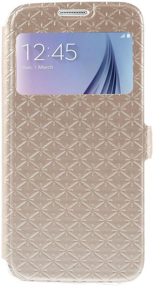 Samsung Galaxy S6 Hoesje met Venster Goud afbeelding 1
