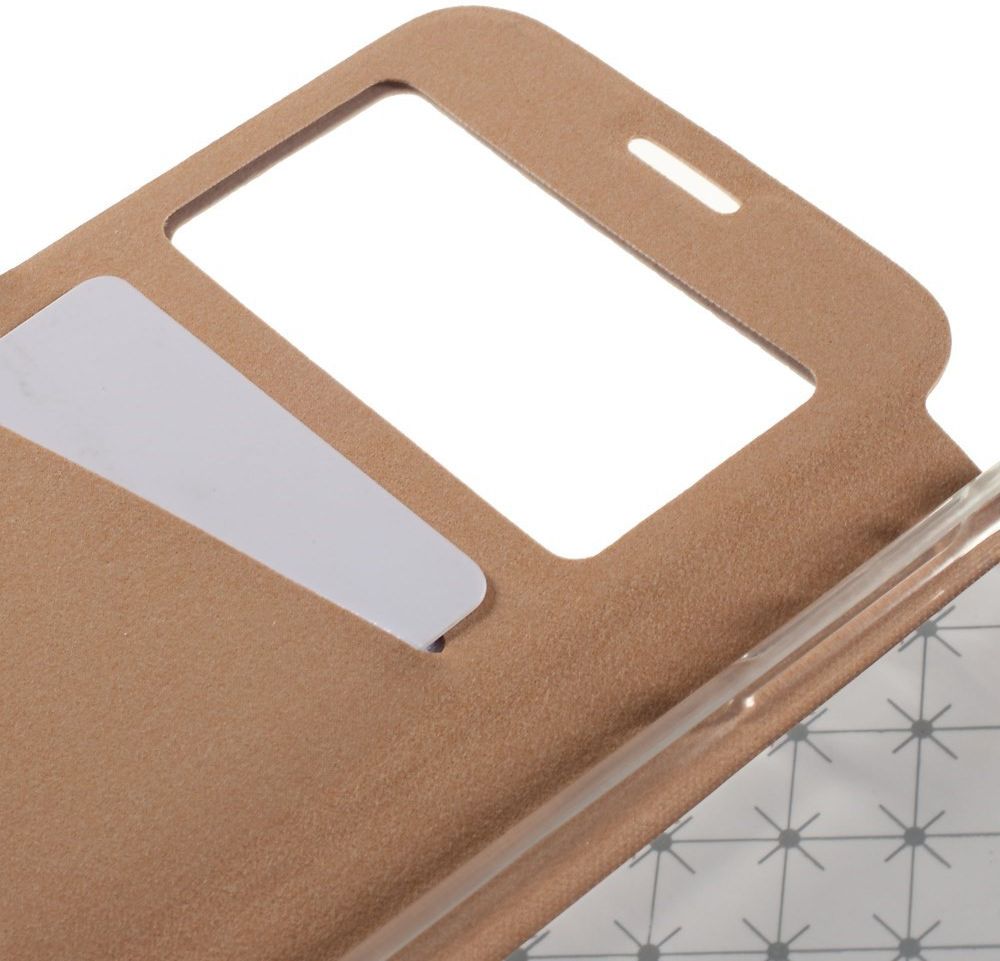 Samsung Galaxy S6 Hoesje met Venster Goud afbeelding 7