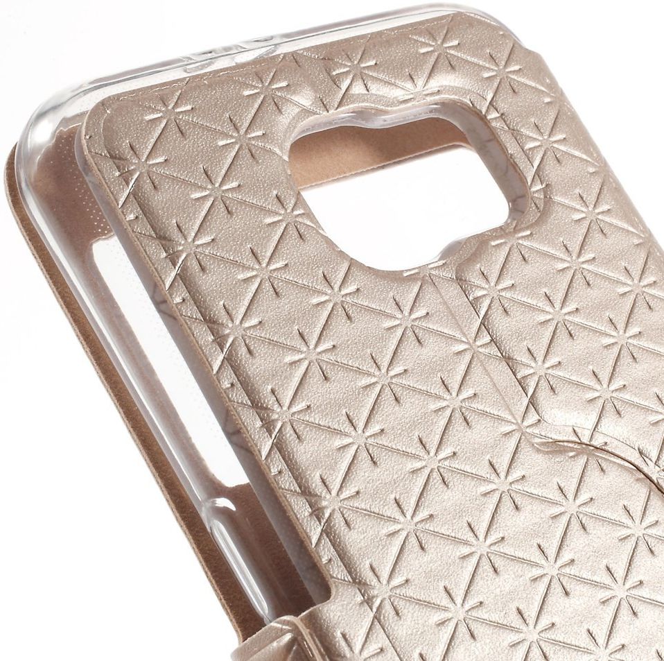 Samsung Galaxy S6 Hoesje met Venster Goud afbeelding 8