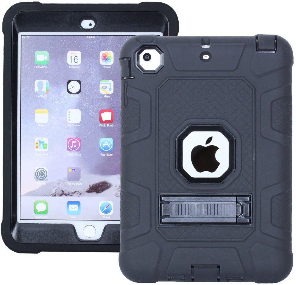 Robuust Hybride Apple iPad Mini Hoesje Zwart afbeelding 10