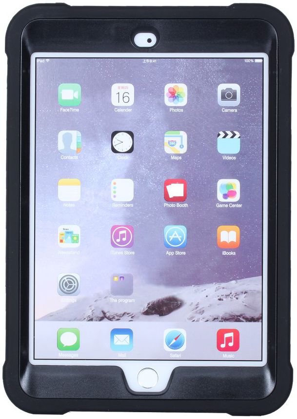 Robuust Hybride Apple iPad Mini Hoesje Zwart afbeelding 4