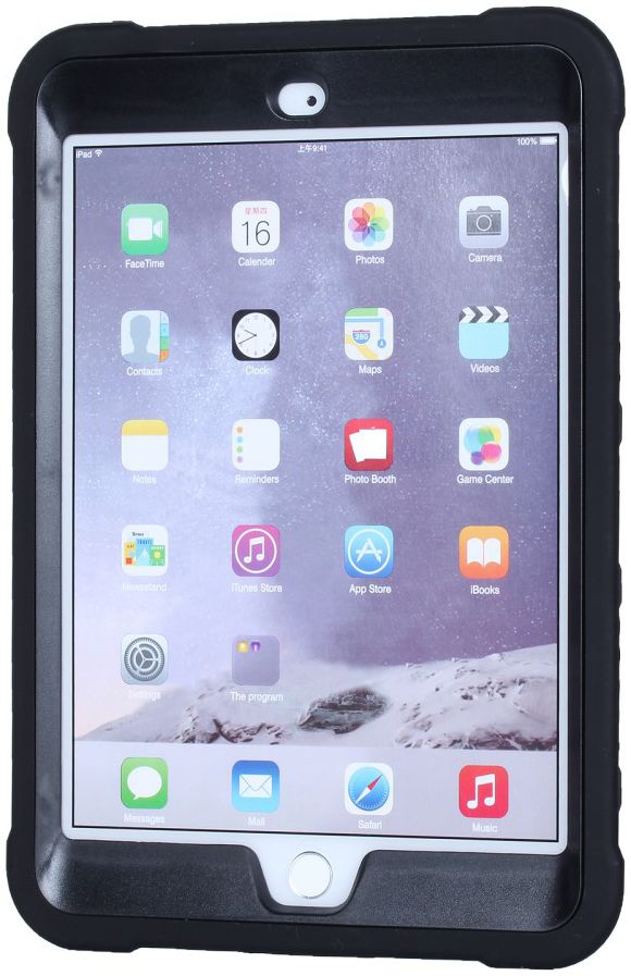 Robuust Hybride Apple iPad Mini Hoesje Zwart afbeelding 6