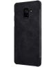 Nillkin Qin Series Flip Hoesje Samsung Galaxy A8 (2018) Zwart