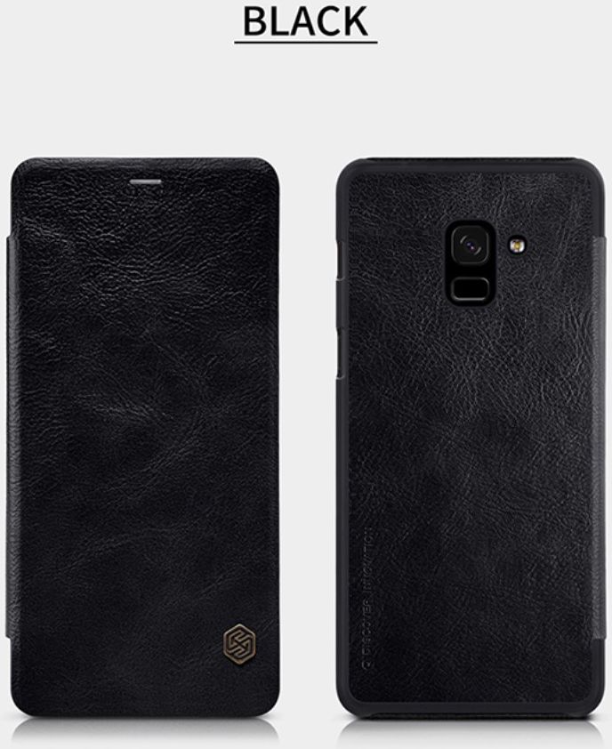 Nillkin Qin Series Flip Hoesje Samsung Galaxy A8 (2018) Zwart afbeelding 7