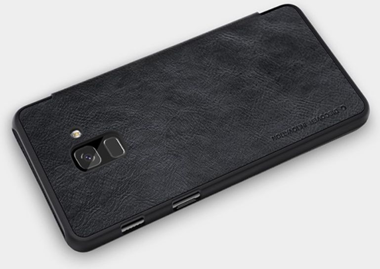 Nillkin Qin Series Flip Hoesje Samsung Galaxy A8 (2018) Zwart afbeelding 8
