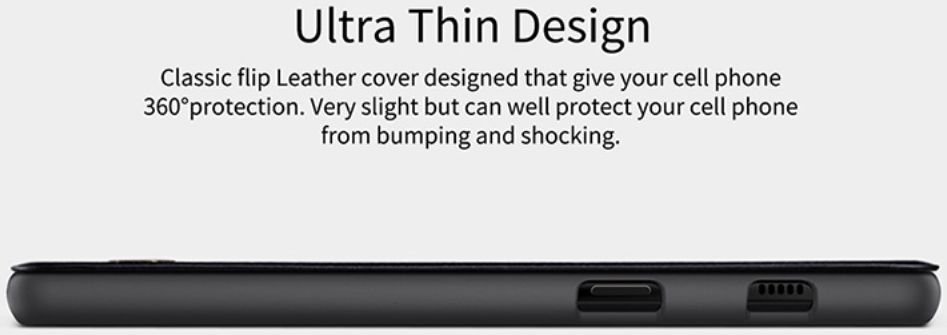 Nillkin Qin Series Flip Hoesje Samsung Galaxy A8 (2018) Zwart afbeelding 9