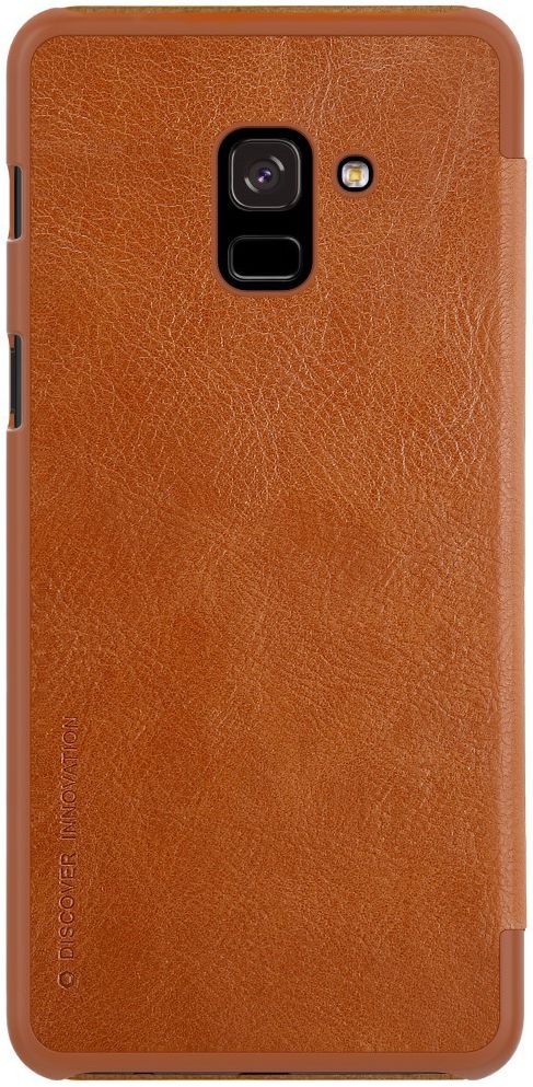 Nillkin Qin Series Flip Hoesje Samsung Galaxy A8 (2018) Bruin afbeelding 4