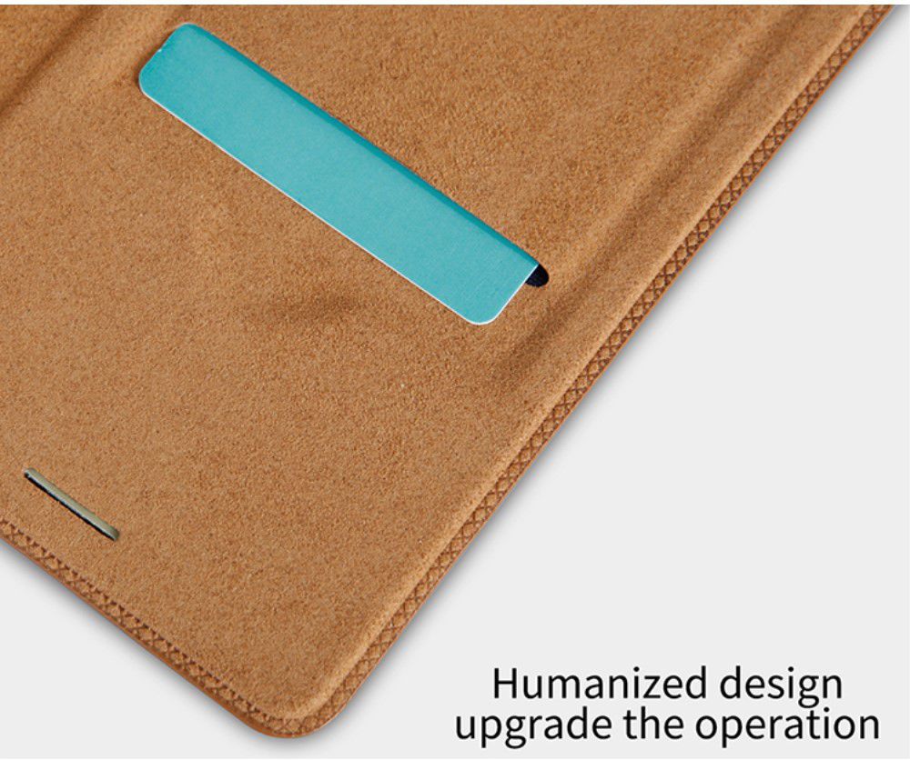 Nillkin Qin Series Flip Hoesje Samsung Galaxy A8 (2018) Bruin afbeelding 7