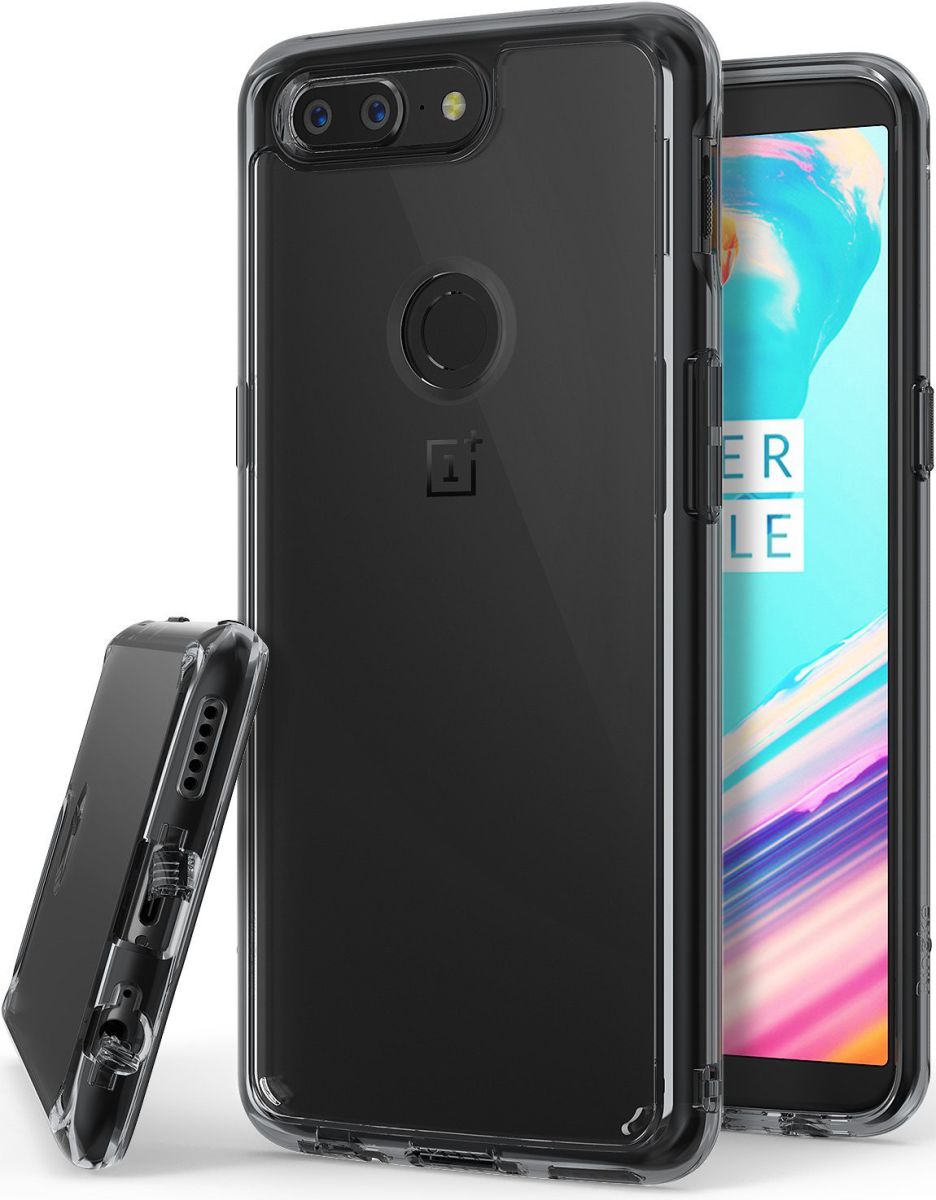 Ringke Fusion OnePlus 5T Hoesje Smoke Black afbeelding 1