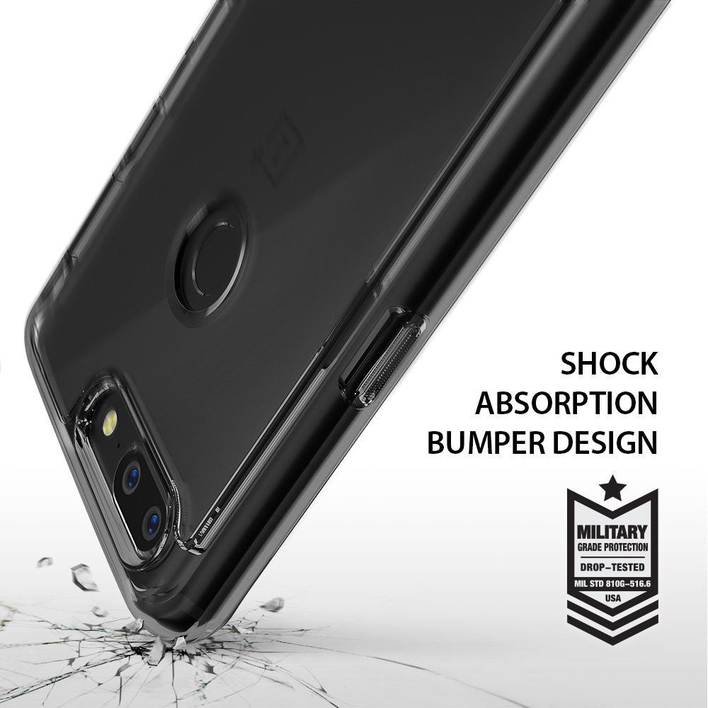 Ringke Fusion OnePlus 5T Hoesje Smoke Black afbeelding 2