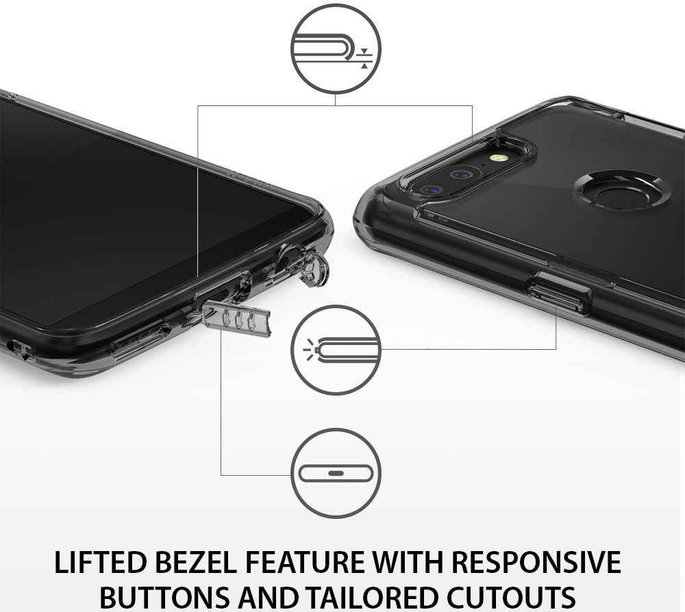 Ringke Fusion OnePlus 5T Hoesje Smoke Black afbeelding 5