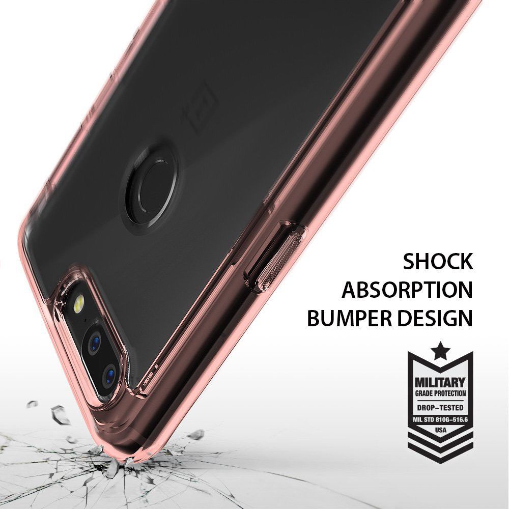 Ringke Fusion OnePlus 5T Hoesje Rose Gold afbeelding 2