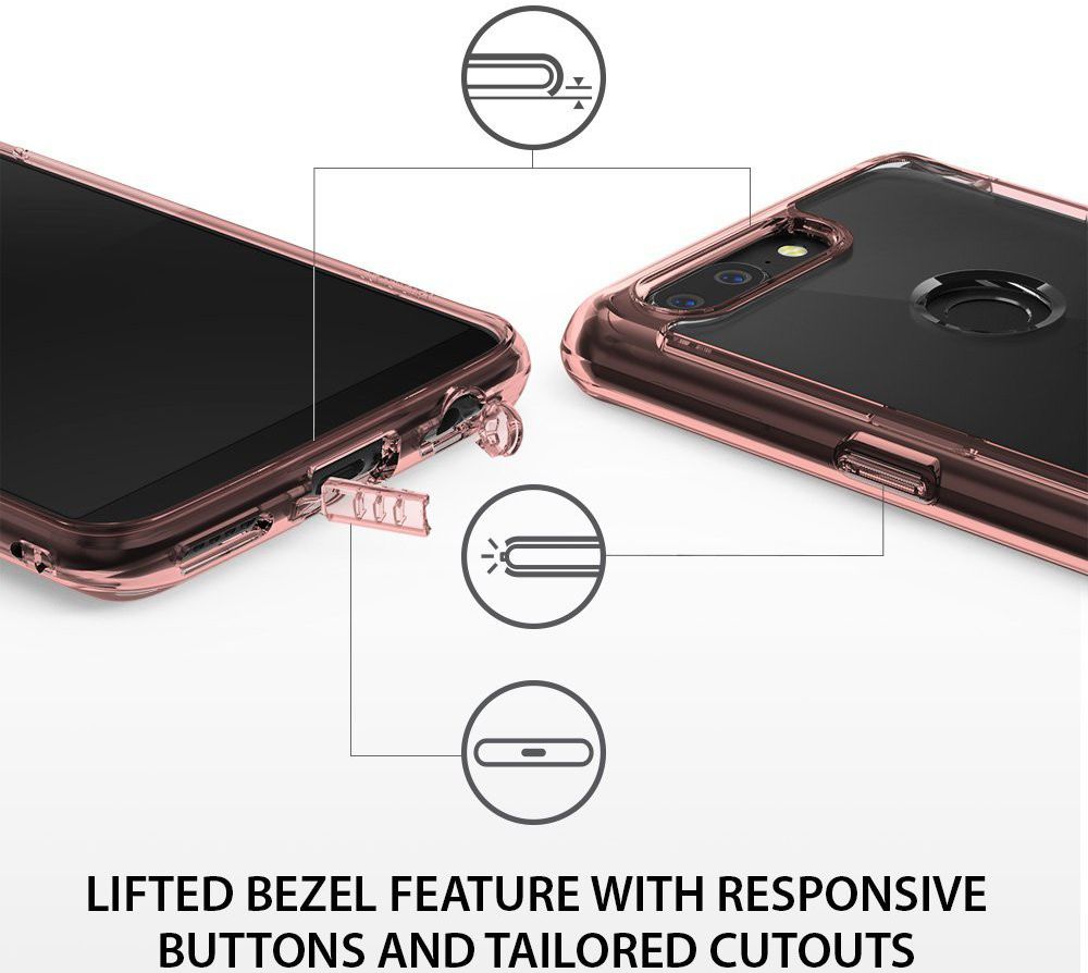 Ringke Fusion OnePlus 5T Hoesje Rose Gold afbeelding 5