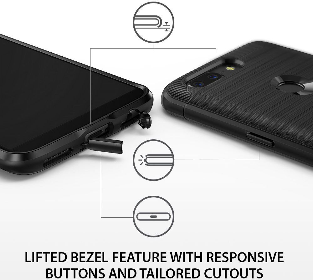 Ringke Onyx OnePlus 5T Hoesje Zwart afbeelding 3