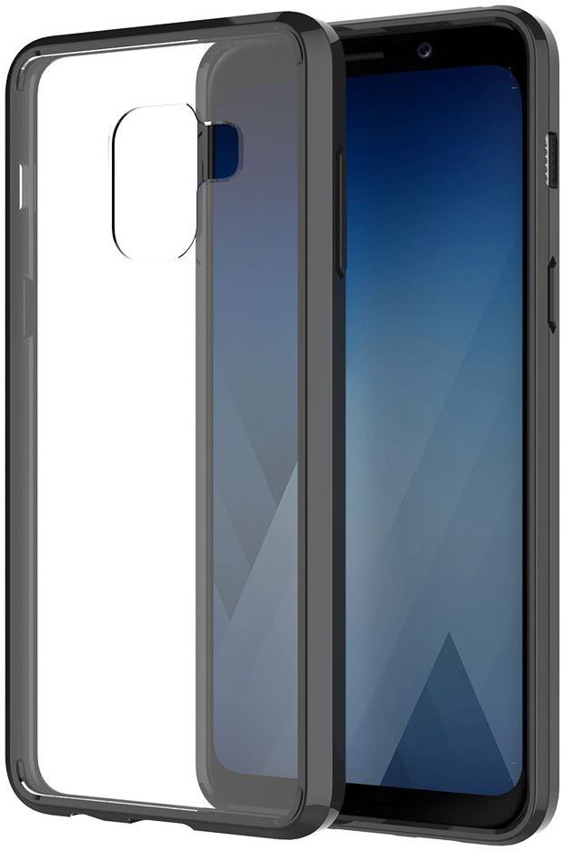 Samsung Galaxy A8 (2018) Hoesje Armor Backcover Zwart afbeelding 1