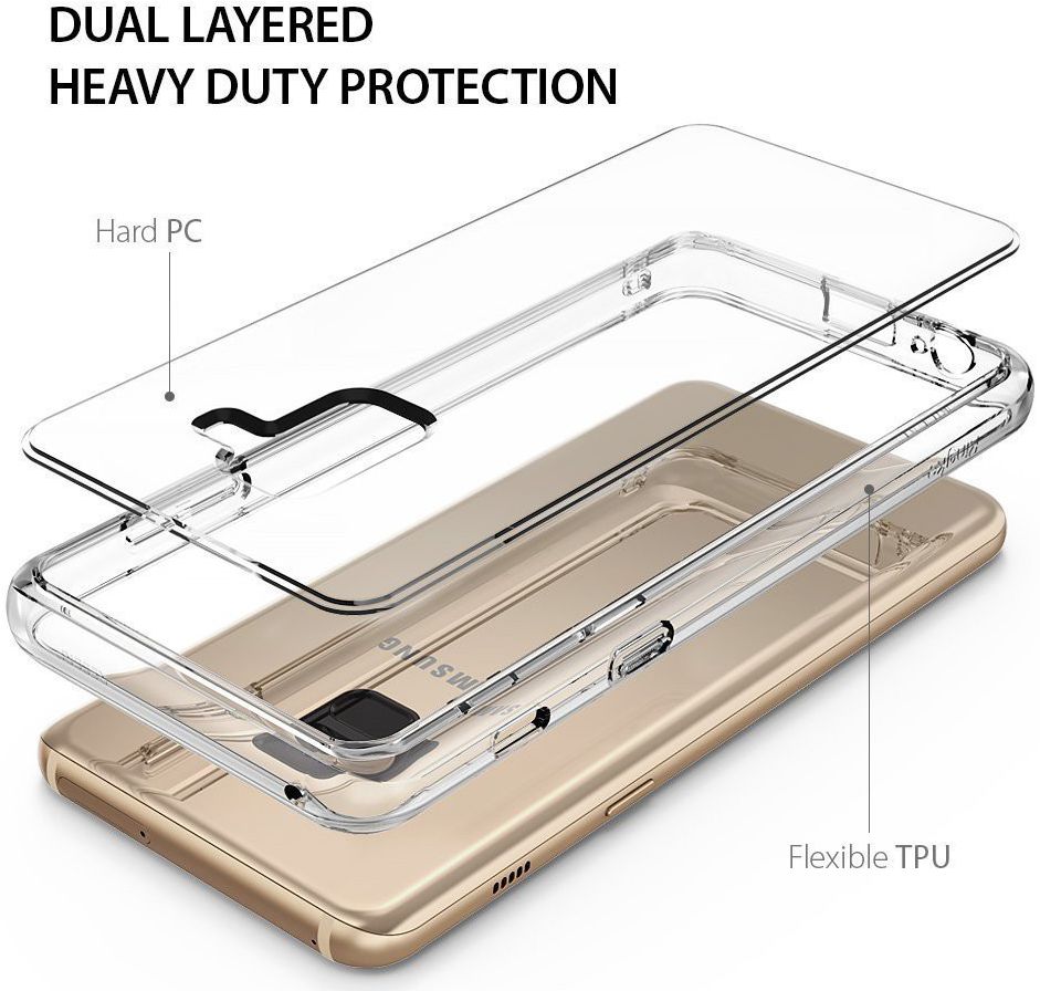 Ringke Fusion Samsung Galaxy A8 2018 Hoesje Doorzichtig Clear afbeelding 4