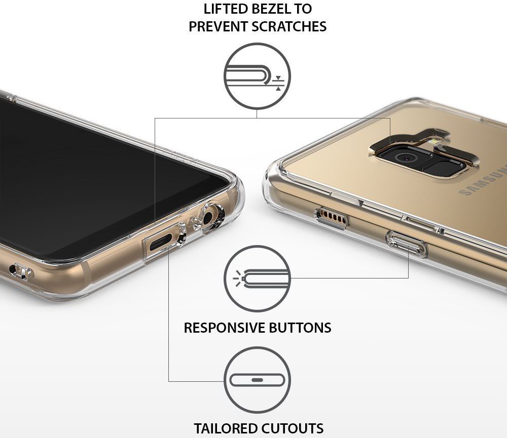Ringke Fusion Samsung Galaxy A8 2018 Hoesje Doorzichtig Clear afbeelding 5