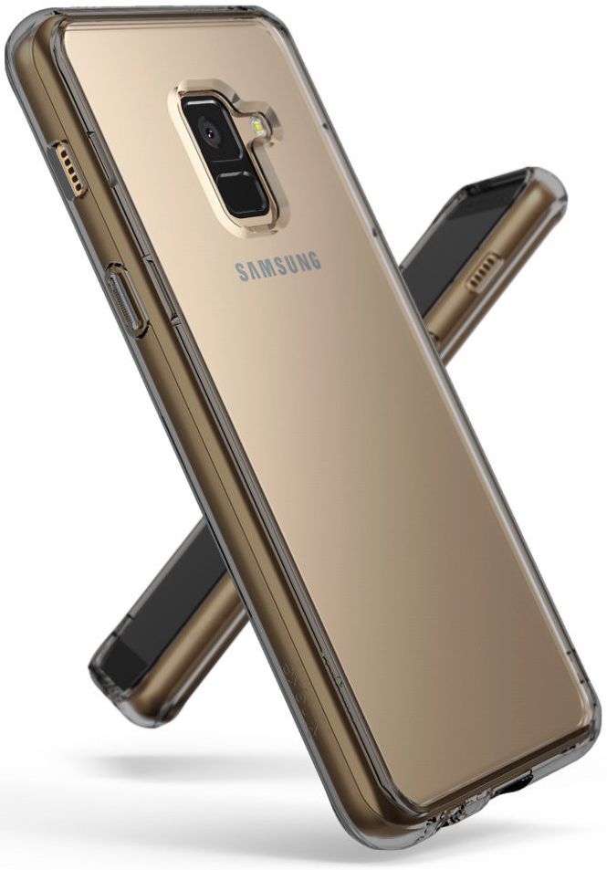 Ringke Fusion Samsung Galaxy A8 2018 Hoesje Doorzichtig Smoke Black afbeelding 7