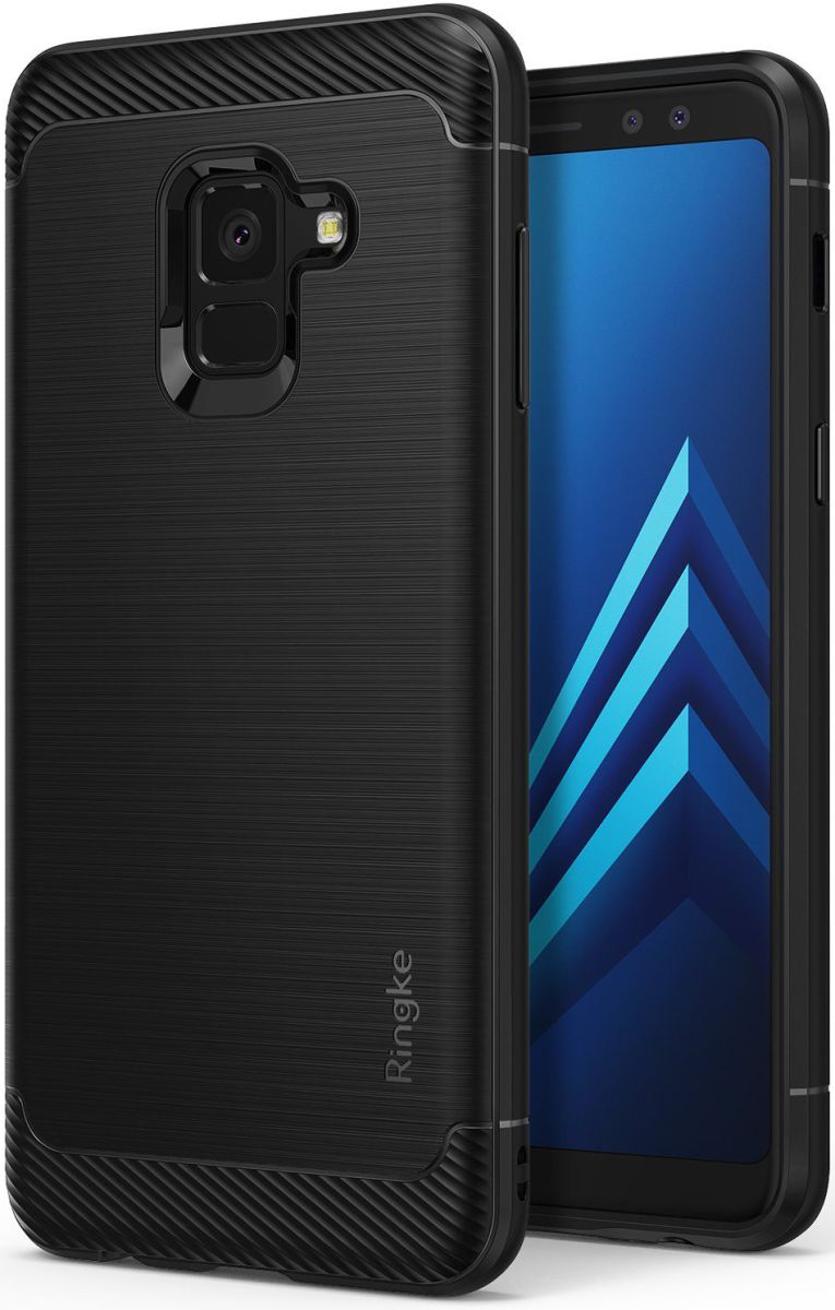 Ringke Onyx Samsung Galaxy A8 2018 Rugged Hoesje Zwart afbeelding 1