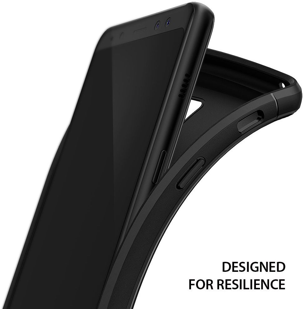 Ringke Onyx Samsung Galaxy A8 2018 Rugged Hoesje Zwart afbeelding 6
