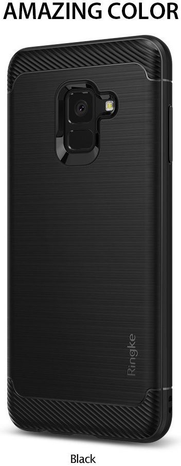 Ringke Onyx Samsung Galaxy A8 2018 Rugged Hoesje Zwart afbeelding 8