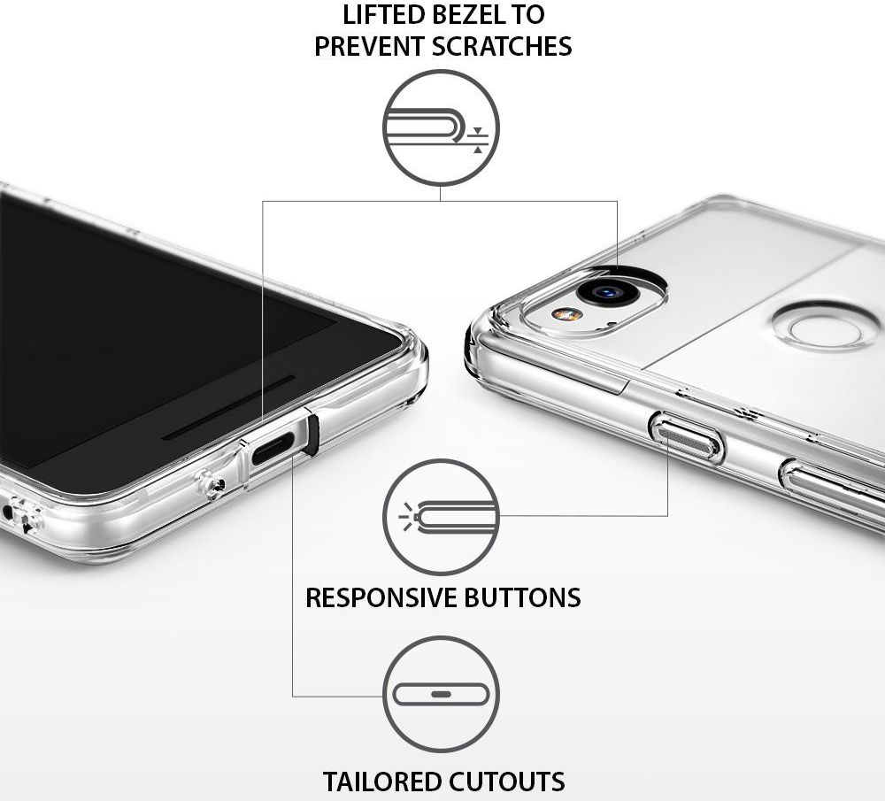 Ringke Fusion Google Pixel 2 Hoesje Transparant afbeelding 4