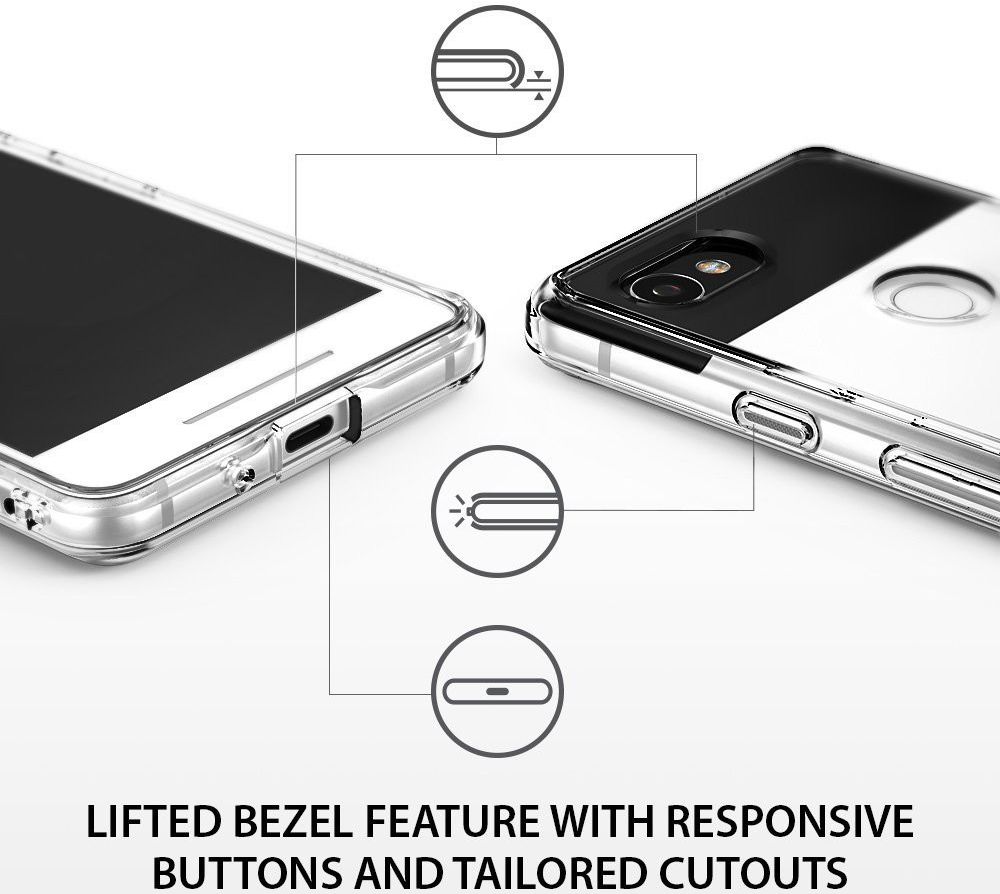 Ringke Fusion Google Pixel 2 XL Hoesje Transparant afbeelding 4