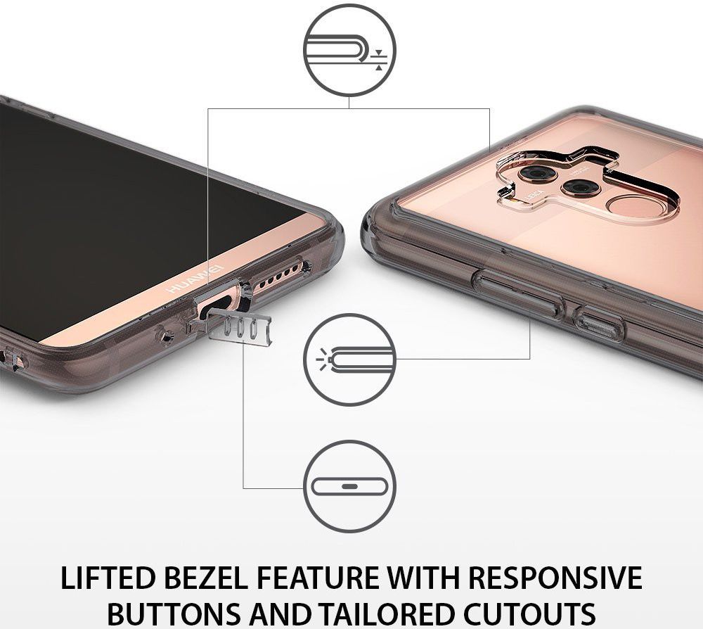 Ringke Fusion Huawei Mate 10 Pro Hoesje Smoke Black afbeelding 4